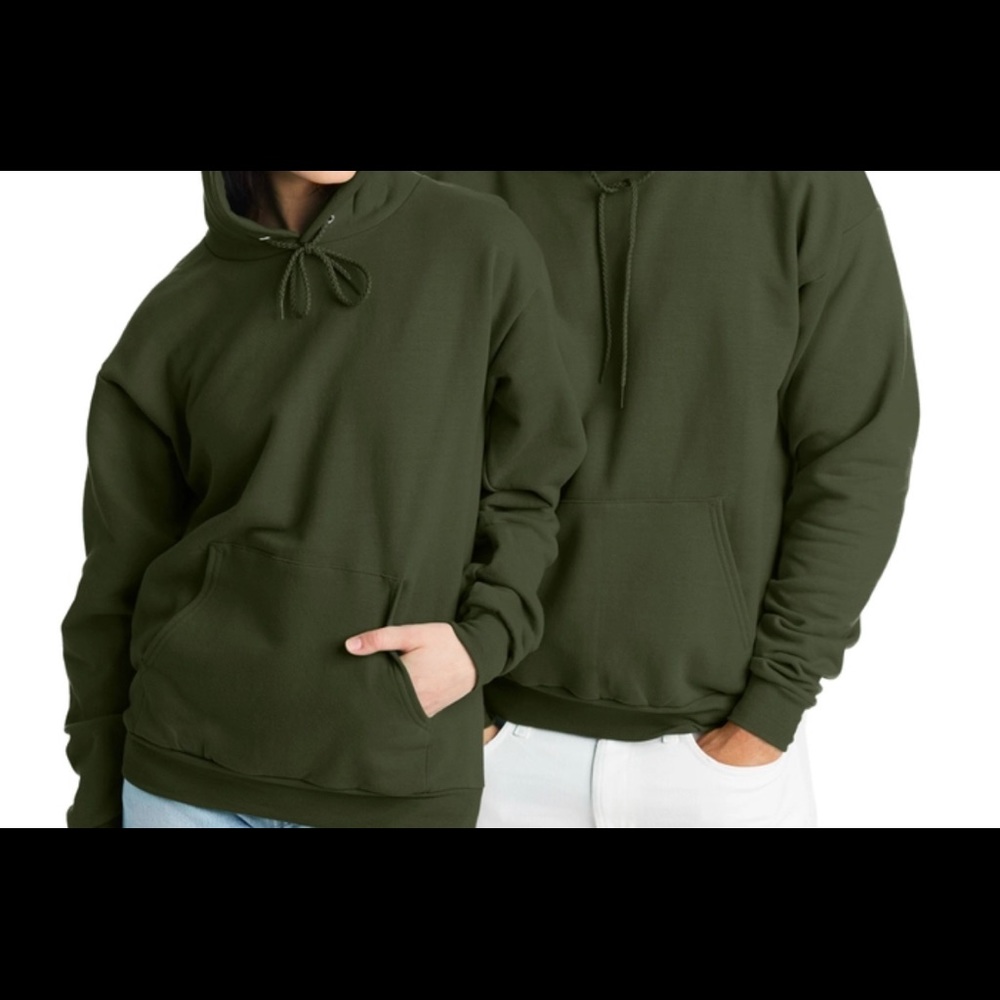 Hanes hoodie && crew neck .